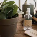 Traitement cochenille vinaigre blanc sur plante d’intérieur, cochenilles et pulvérisateur