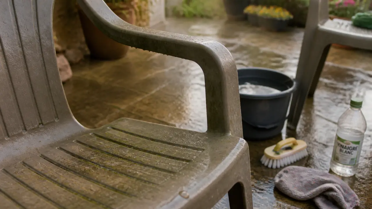 Comment raviver un salon de jardin en plastique vert : nettoyer et dégraisser, sans l’abîmer