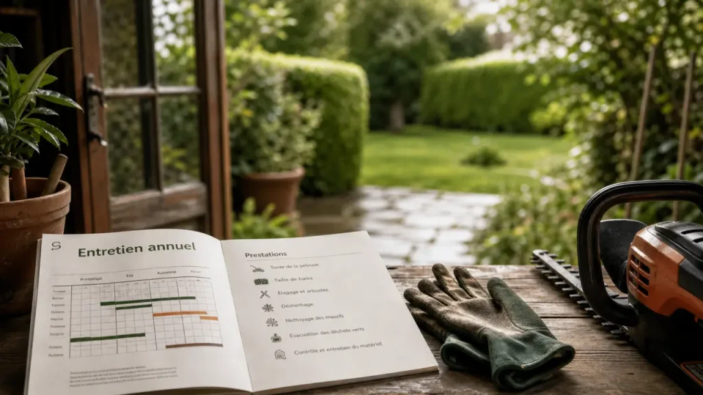 Exemple contrat entretien jardin annuel : clauses, prestations, prix
