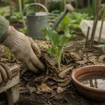 Jardiner malin : paillis pour arroser moins au potager