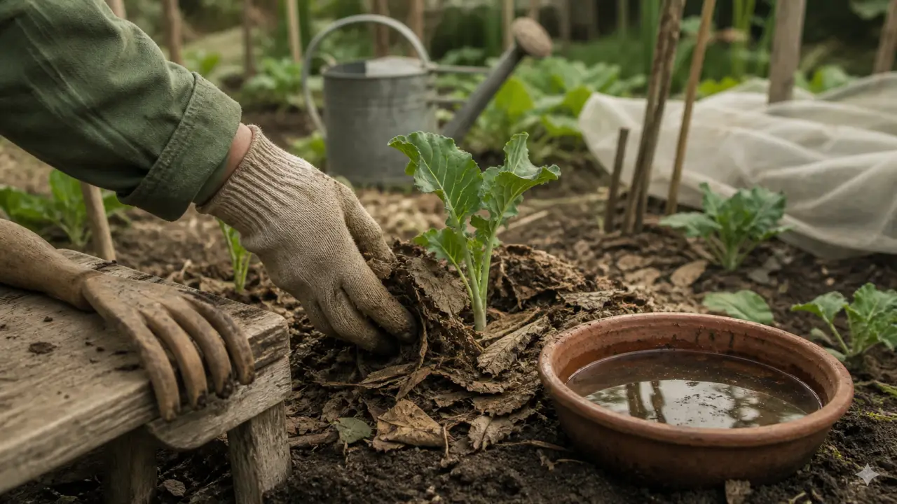 Jardiner malin : paillis pour arroser moins au potager