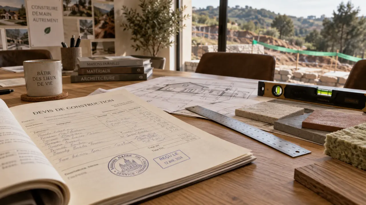 Devis cout construction maison en agence, plans et échantillons
