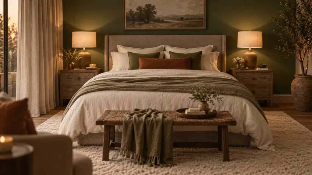 Déco chambre adulte chic : lumière douce, matières et volumes