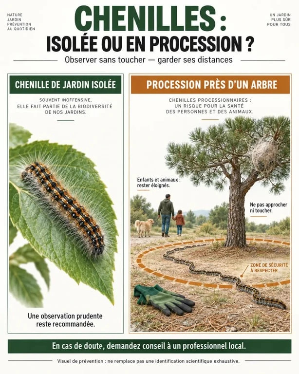 Bicarbonate pour tuer les chenilles : reconnaître une chenille processionnaire et adopter les bons gestes de sécurité