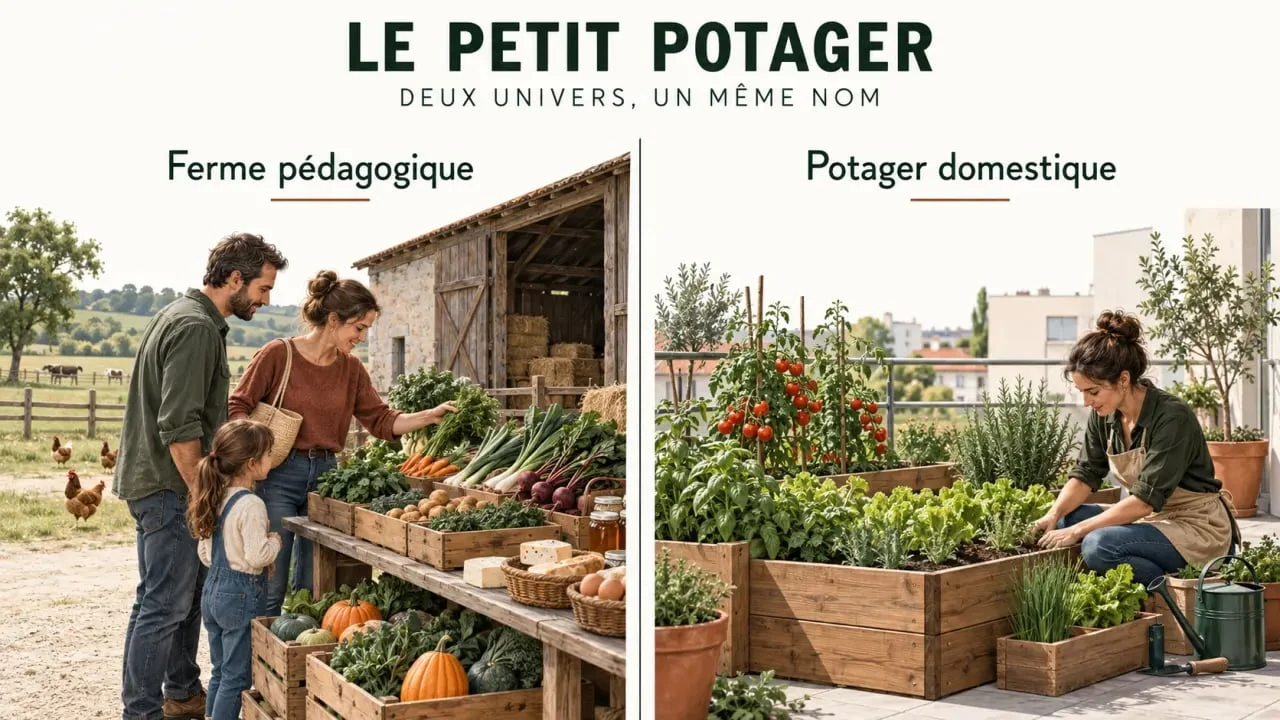 Le petit potager : distinction entre sortie à la ferme et installation d’un potager chez soi