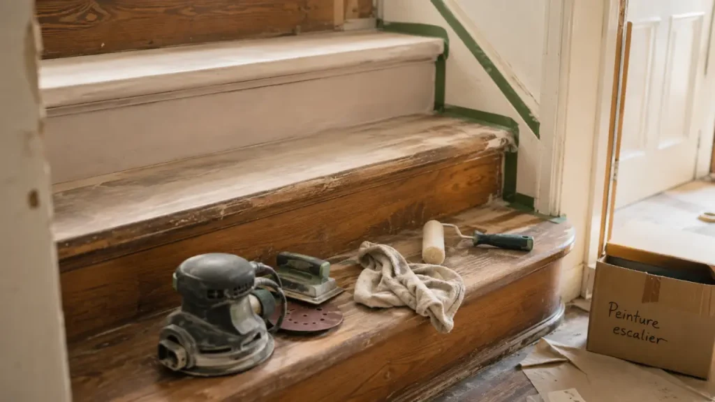 Peindre un escalier bois sans écailler : sous-couche, séchage, pièges à éviter