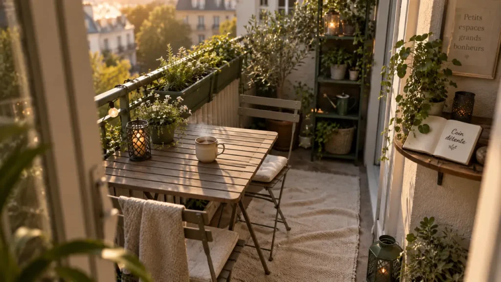 Aménager son balcon sans perdre de place : les solutions pour créer un coin détente
